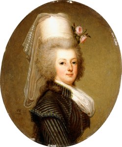 マリーアントワネット女王の肖像、1793年 作： Adolf Ulrich Wertmuller
