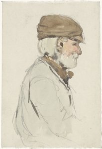 後ろから見た日傘をさした女性 作： Adolf le Comte