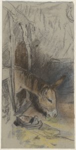 食べるロバと馬小屋 作： Adolf le Comte