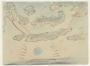 太陽と雲の研究 作： Adolf le Comte