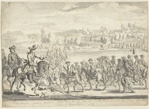 1715 年 12 月 8 日のザクセン軍のヴァイクセル川横断