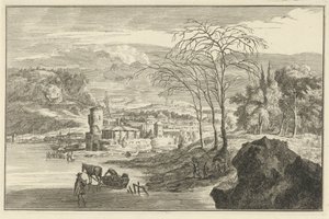 都市の景色を望む冬の風景 イタリアとドイツの風景（連載タイトル） 作： Adolf van der Laan