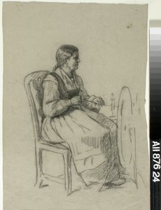 回転する女性 作： Adolf von Becker