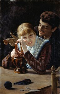 2つの火の間 作： Adolfo Belimbau