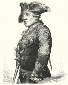 プロイセン王フリードリッヒ大王（彫刻版 作： Adolph Friedrich Erdmann von (after) Menzel