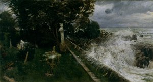 海辺の墓地 作： Adolf Hiremy Hirschl