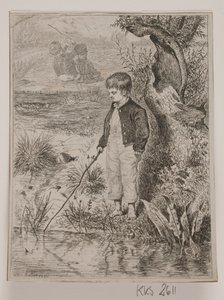 釣りの少年 作： Johan Adolph Kittendorff