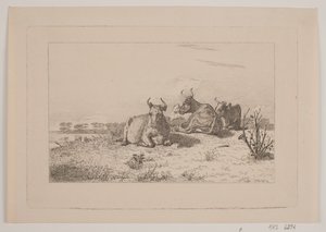 牛の休息 作： Johan Adolph Kittendorff