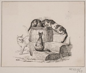 猫たち 作： Johan Adolph Kittendorff
