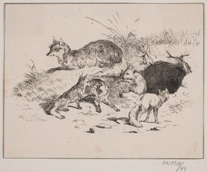 キツネ 作： Johan Adolph Kittendorff