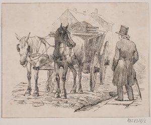 ゴミ屋敷の馬 作： Johan Adolph Kittendorff