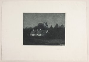 ボラップ村の月夜 作： Adolph Larsen