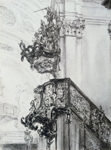 建築研究、1830-1905 作： Adolph Menzel