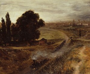 ベルリン-ポツダム鉄道、1847 作： Adolph Menzel