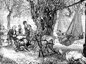 シエスタ、c1880-1882 作： Adolph Menzel