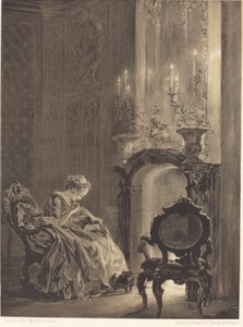 火事の前の女 作： Adolph Menzel