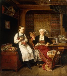お祝いの準備 作： Adolph Tidemand