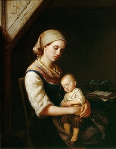 未亡人 作： Adolph Tidemand
