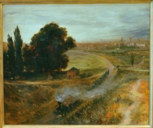 ベルリン-ポツダム鉄道 作： Adolph Menzel