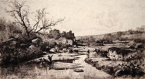 アルバライン川の源流 作： Adolphe Appian