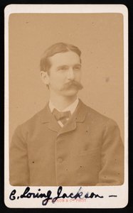 チャールズ ローリング ジャクソンの肖像 1847 ～ 1935 年、1887 年頃。 作： Adolphe Braun