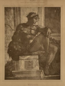 ローマ - バチカン宮殿、システィーナ礼拝堂、ミケランジェロ 作： Adolphe Braun