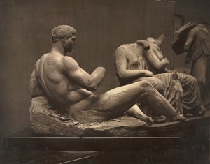 パルテノン神殿の彫刻、大英博物館、c。 1870年代。