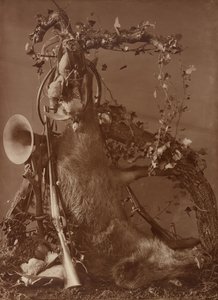 [狩猟の情景の静物画] 作： Adolphe Braun