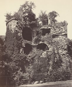 爆発した塔、ハイデルベルク城、c。 1865年。