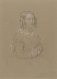 貴婦人の肖像 作： Adolphe Felix Cals