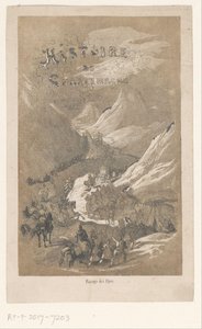 タイトル: History of Charlemagne, ca. 800 シャルルマーニュの歴史/アルプスの通過（オブジェクトのタイトル） 作： Adolphe Francois Pannemaker