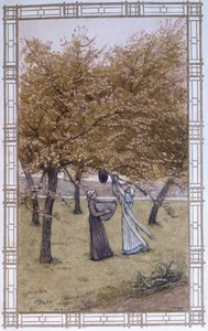 ミツバチの生活：群れのストール - A. Giraudonによるドローイング 作： Adolphe Giraudon
