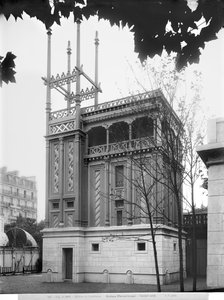 フェニキアの家、万国博覧会、パリ、1889 作： Adolphe Giraudon