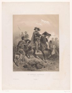 ヴァレーゼの戦いでの指揮官としてのジュゼッペ・ガリバルディ将軍 Le Général Garibaldi (オブジェクトのタイトル) 作： Adolphe Jean Baptiste Bayot