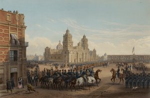 スコットランド将軍のメキシコ入国 作： Adolphe Jean Baptiste Bayot