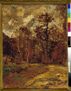 秋の風景 作： Adolphe Joseph Thomas Monticelli