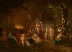シャンペトル祭 1844-86年頃 油彩・カンヴァス 作： Adolphe Joseph Thomas Monticelli