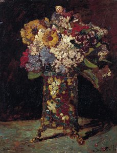 「花束の静物」（花の静物）アドルフ・トーマス・ジョセフ・モンティチェリ（1824-1886）による絵画1875年ヴァン・ゴッホ美術館、アムステルダム