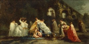 フローラの祭典 作： Adolphe Joseph Thomas Monticelli