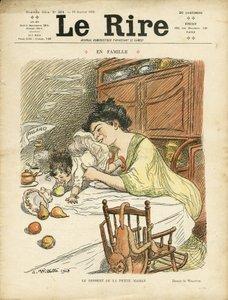 Le Lire」誌の表紙に描かれたAdolphe dit Willette（1857-1926）のイラスト 作： Adolphe Leon Willette