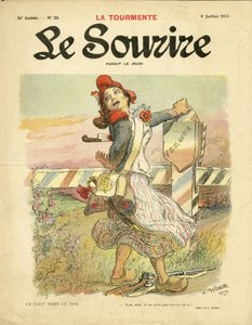 アドルフ・ディット・ウィレット（1857-1926）のイラストが『Le Smile』誌28号（09/07/14）の表紙に！ - Le coup dans le dos - ナショナリズム、フランス革命、14-18年の第一次大戦、国境 - マリアンヌ 作： Adolphe Leon Willette