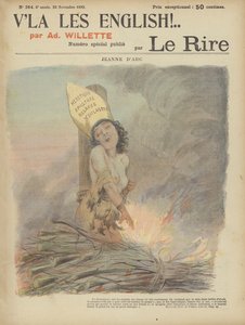 ジャンヌ・ダルク、ル・リールのイラスト 作： Adolphe Leon Willette