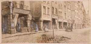 ストリート（ペンとインク、紙のトイレ） 作： Adolphe Martial Potemont