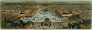 南から見た北京市の眺め 作： Adolphe Rouergue