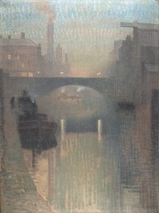 ベイリーブリッジ、マンチェスター 作： Adolphe Valette