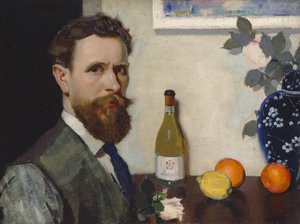 自画像 1917年頃 油彩・キャンバス 作： Adolphe Valette