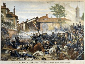 マゼンタの戦い - イヴォンの絵、1901年9月15日の「The Petity Journal」に掲載。 作： Adolphe Yvon