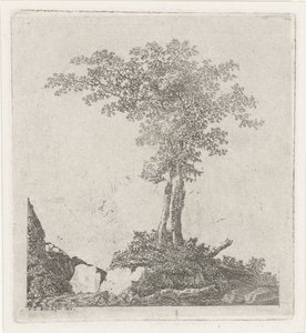 2 本の木 作： Adriaan Jacob Willem van Dielen