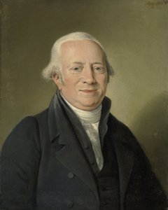 Cornelis Sebille Roos (1754-1820), アムステルダムの美術商であり、ハーグのハウステンボスにある国立コンストギャラリーの管理人 作： エイドリアン・デ・レリー