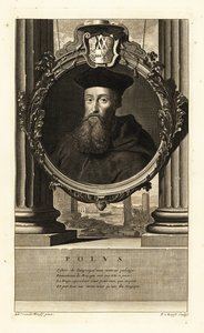 レジナルド・ポール（1500-1558）（エングレーヴィング） 作： Adriaan van der (after) Werff
